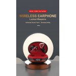 Wholesale TWS Stereo 9D Sound True Wireless Earbuds Touch Control Bluetooth Wireless Headset P68 (Black-Red)